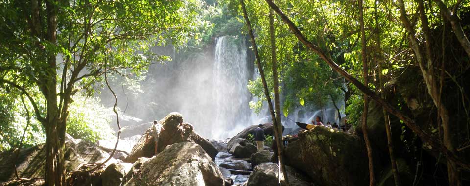 The waterfall at Kulen Mountain