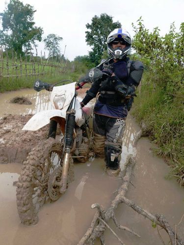 dirt-bike-tours-cambodia-mud-hole